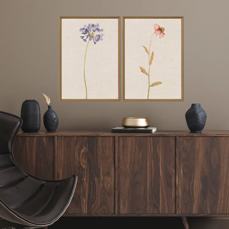 Wild Flourish I S/2 Framed Art