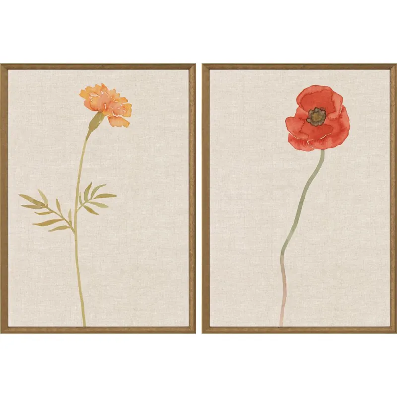 Wild Flourish II S/2 Framed Art
