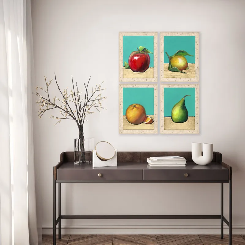 Golden Fruit S/4 Framed Art