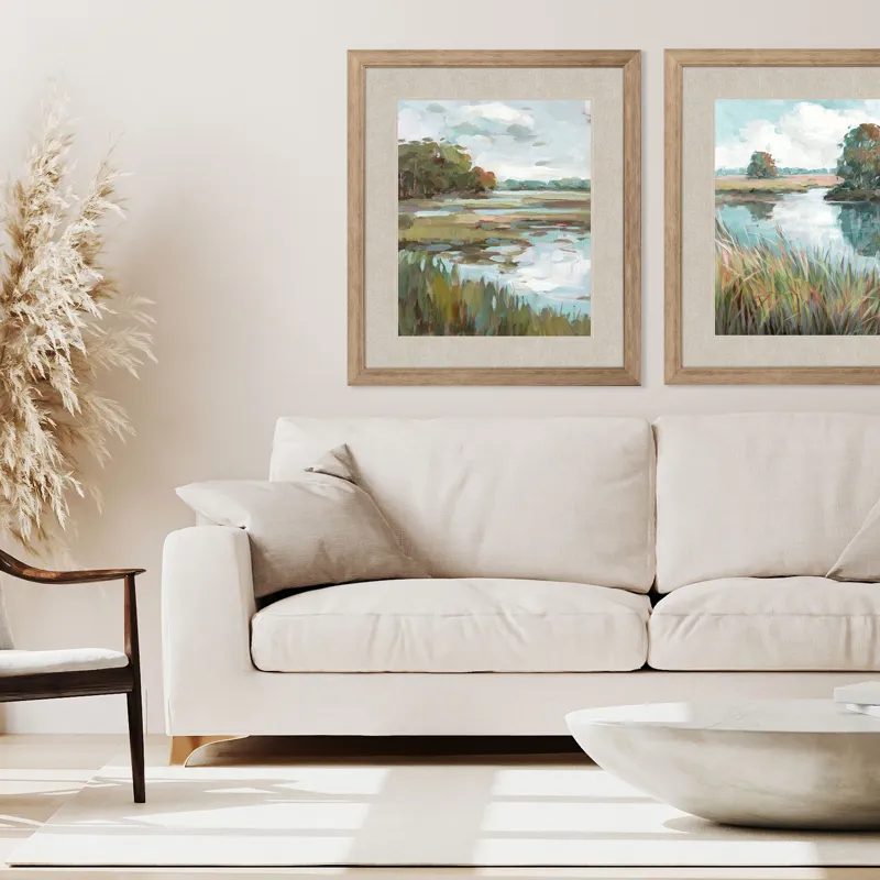 Riverside View I Framed Art