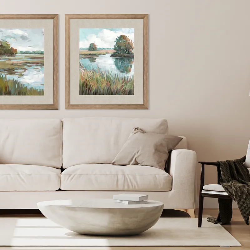 Riverside View II Framed Art