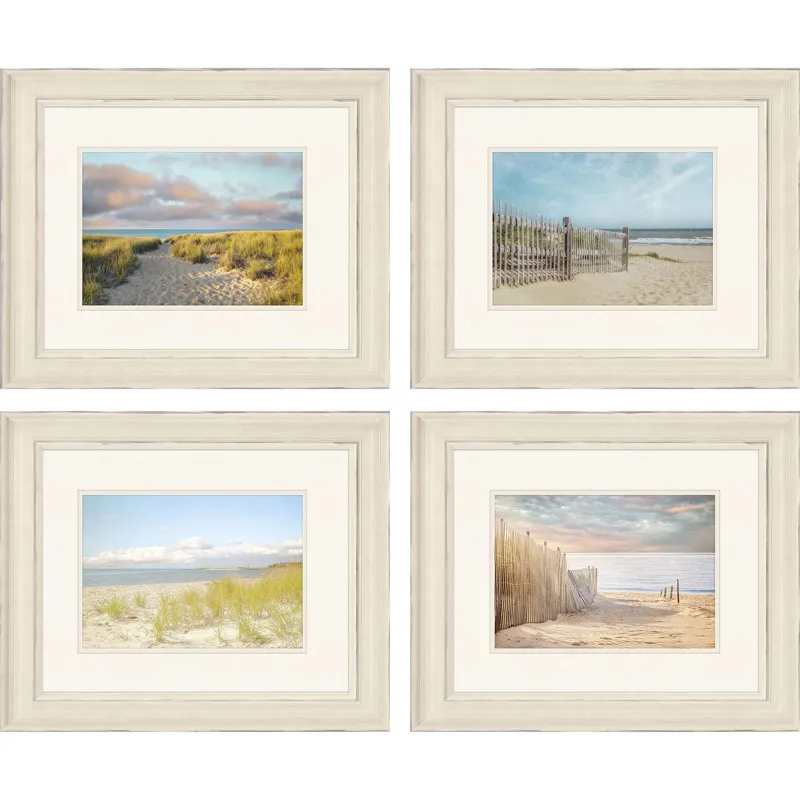 Sandy Beach S/4 Framed Art
