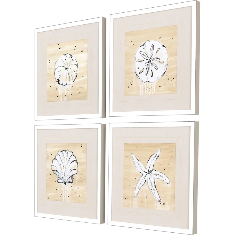 Ocean Gems S/4 Framed Art