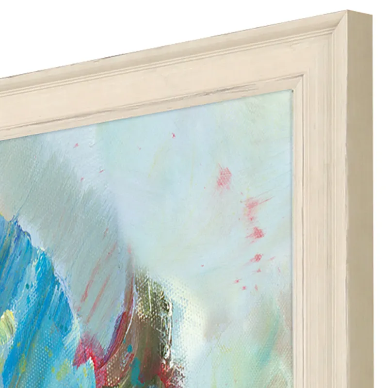 Aqua Leaf I Framed Art
