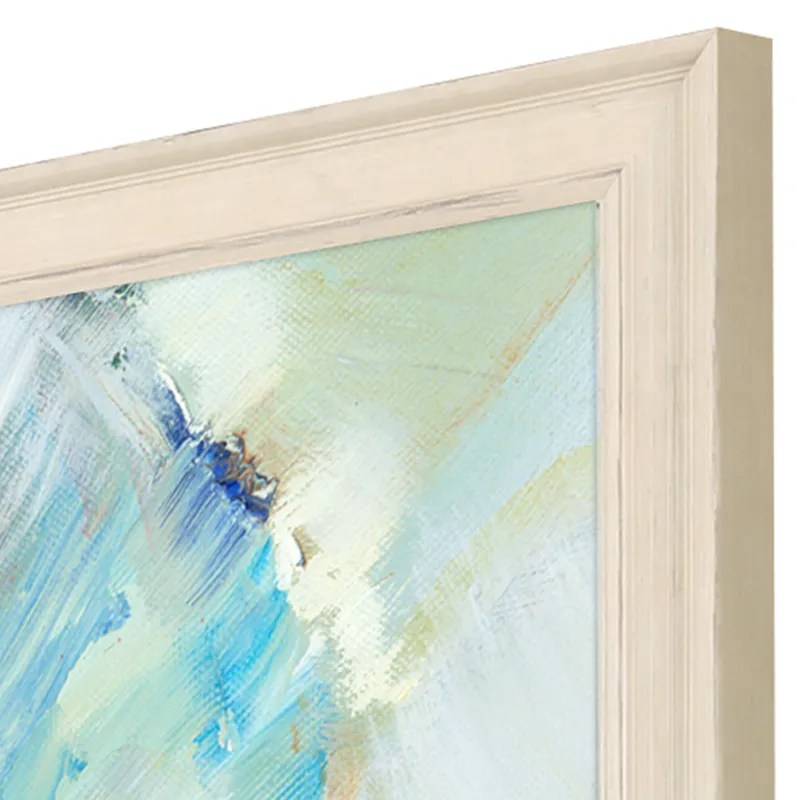 Aqua Leaf II Framed Art