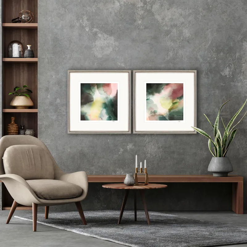 Gossamer Layers S/2 Framed Art
