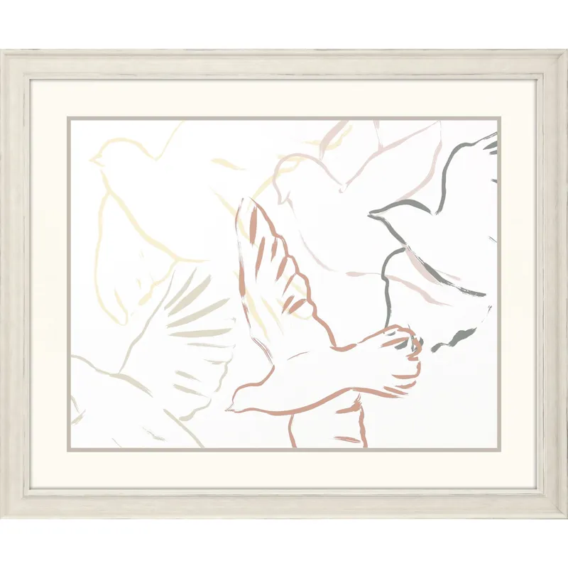 Feather Flight I Framed Art