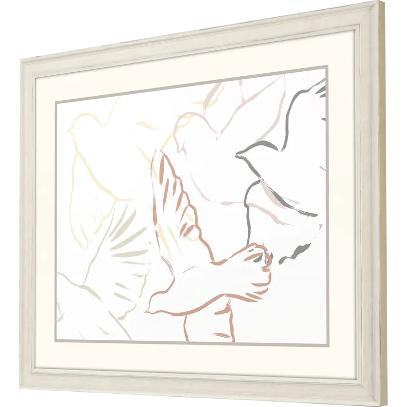 Feather Flight I Framed Art