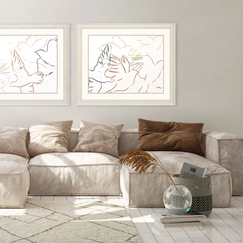 Feather Flight II Framed Art