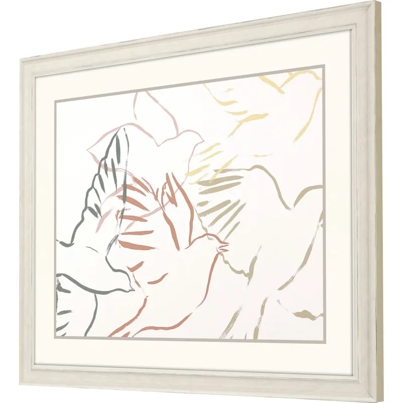 Feather Flight II Framed Art