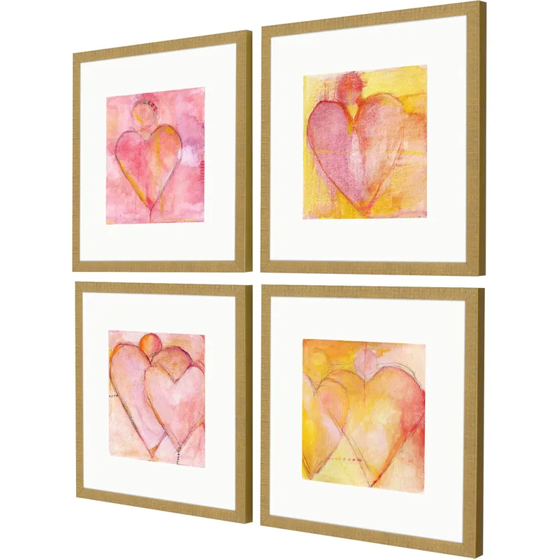 Heart of Hearts S/4 Framed Art