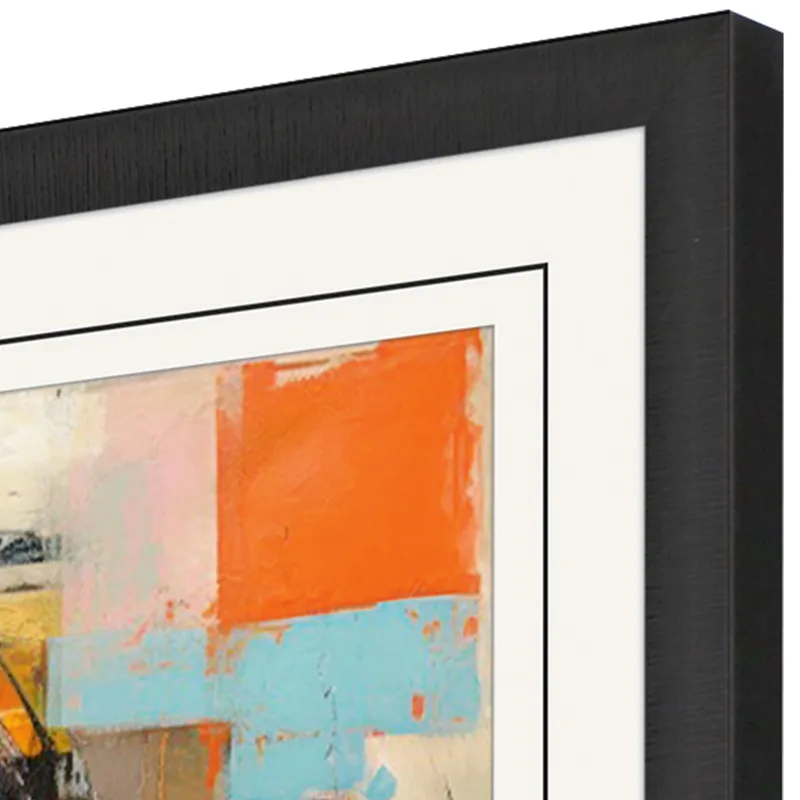 Block Horse Impression I Framed Art