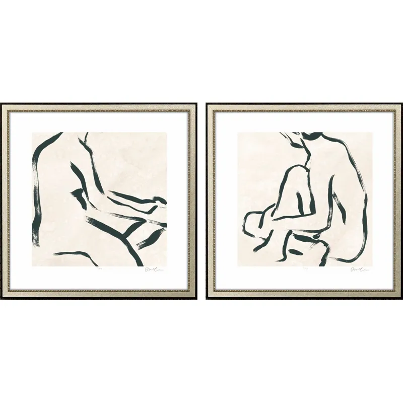 Line Study I S/2 Framed Art