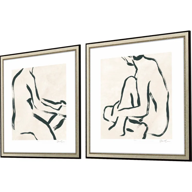 Line Study I S/2 Framed Art
