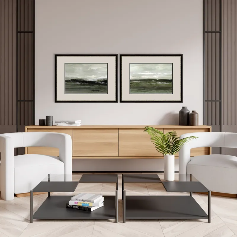 Imposing Vista S/2 Framed Art