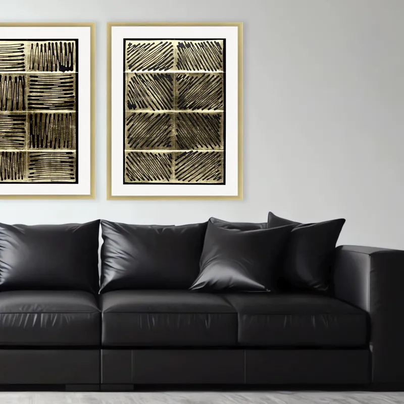 Galvanize in Gold II Framed Art