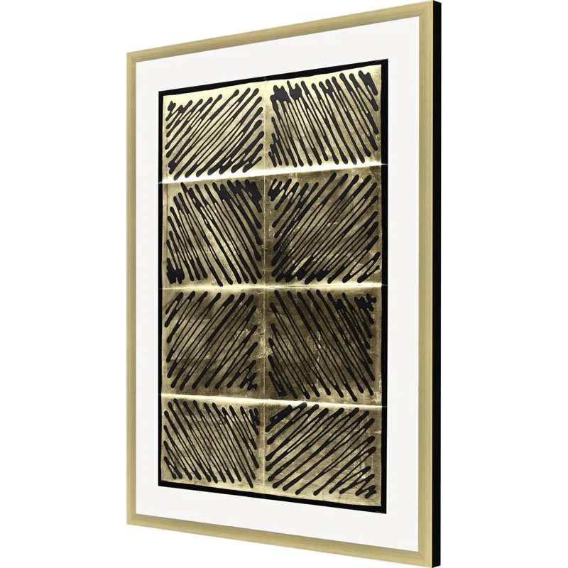 Galvanize in Gold II Framed Art