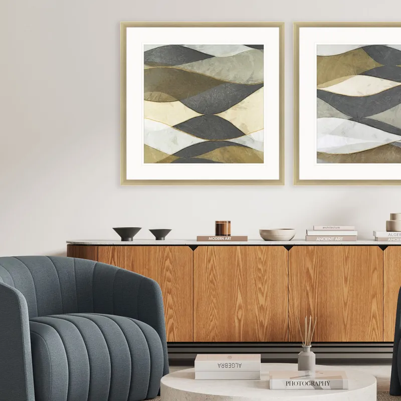 Natural Waves I Framed Art