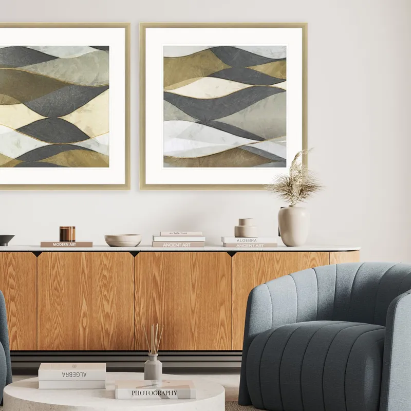 Natural Waves II Framed Art