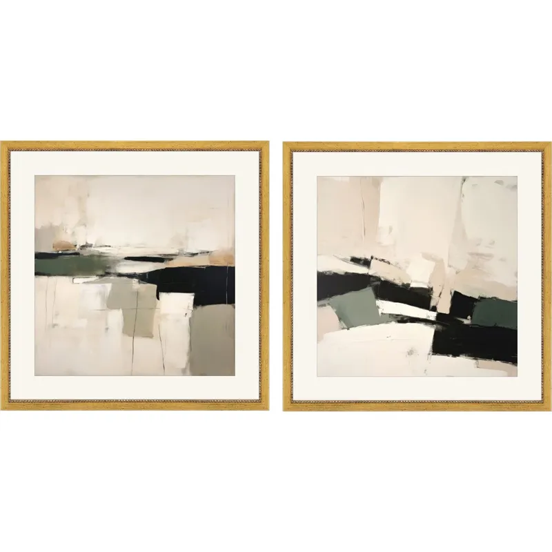 Lovely Landscape II S/2 Framed Art