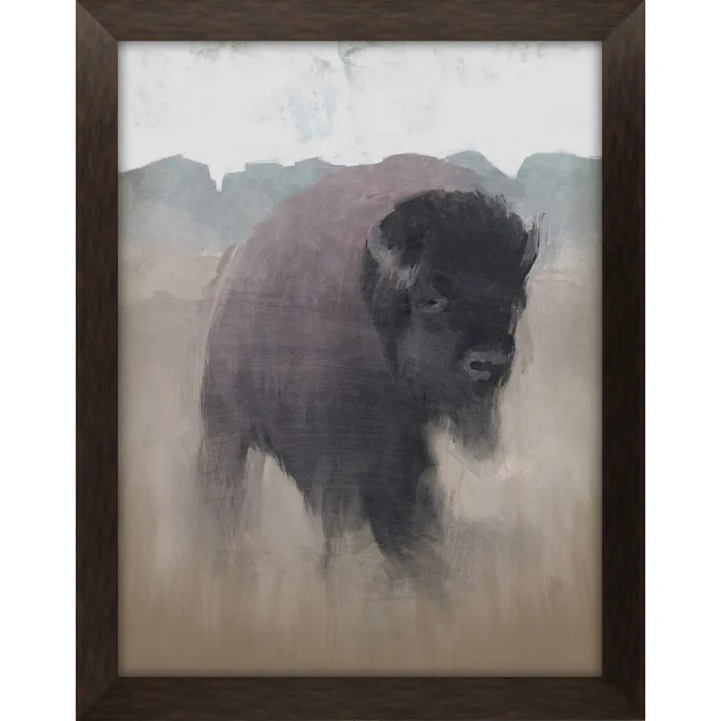 Roaming Buffalo Framed Art