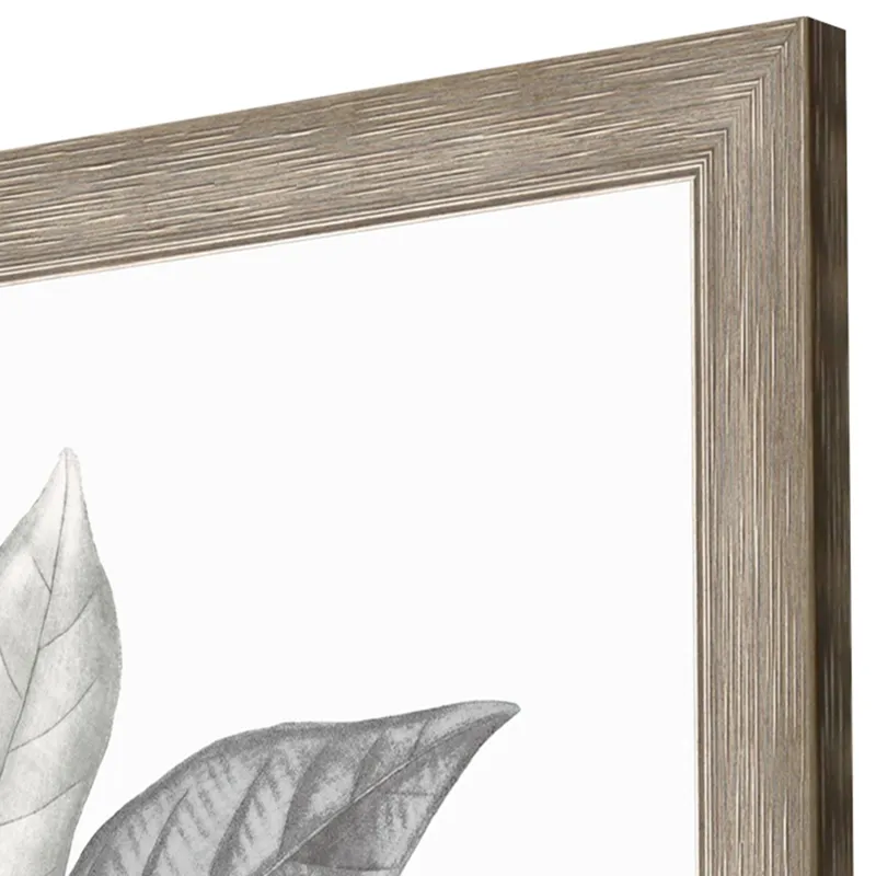 Silvered Leaves IV Framed Art