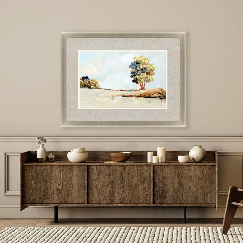 Sunlit Landscape Framed Art
