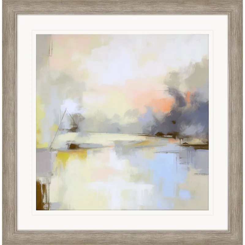 Misty Horizon I Framed Art