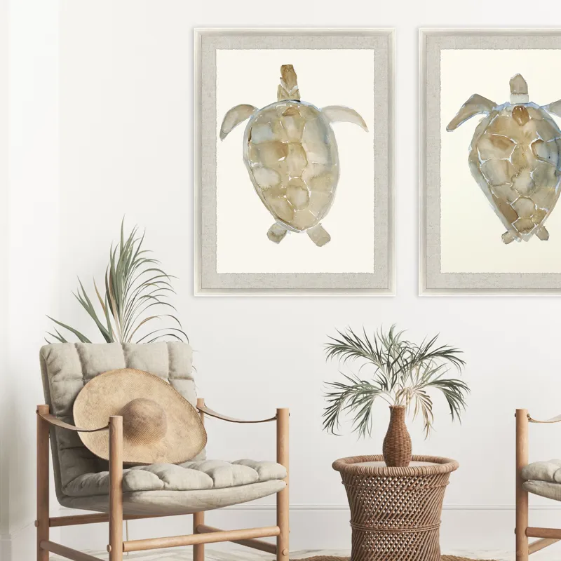 Neutral Turtle I Framed Art