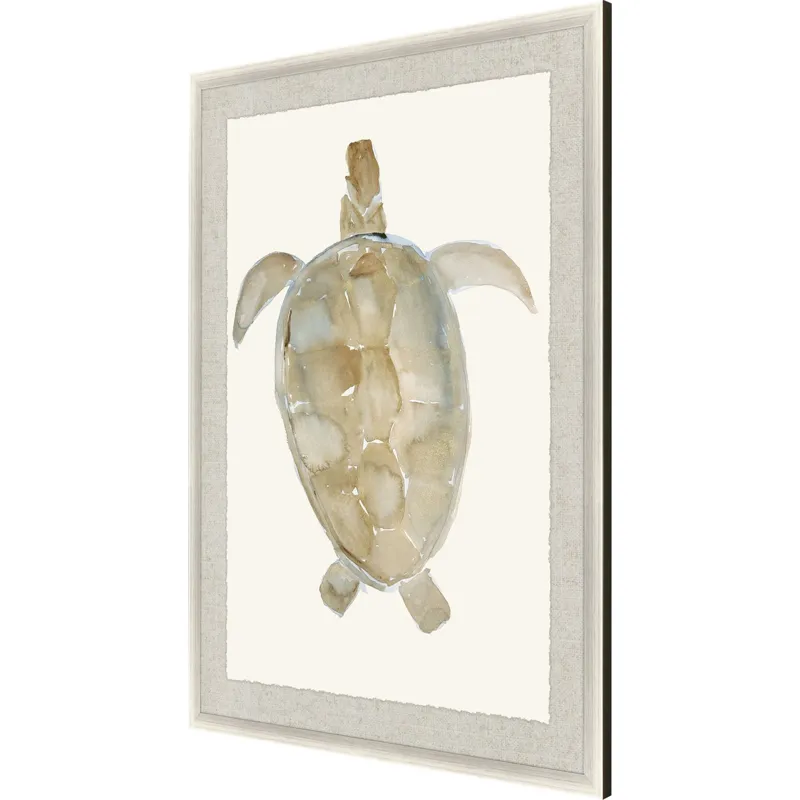 Neutral Turtle I Framed Art