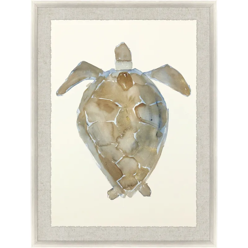 Neutral Turtle II Framed Art