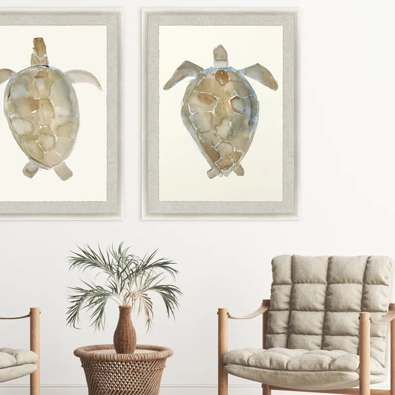 Neutral Turtle II Framed Art
