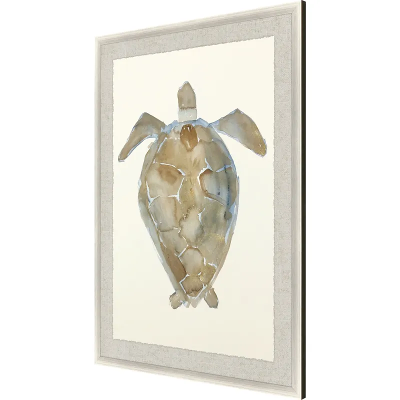 Neutral Turtle II Framed Art