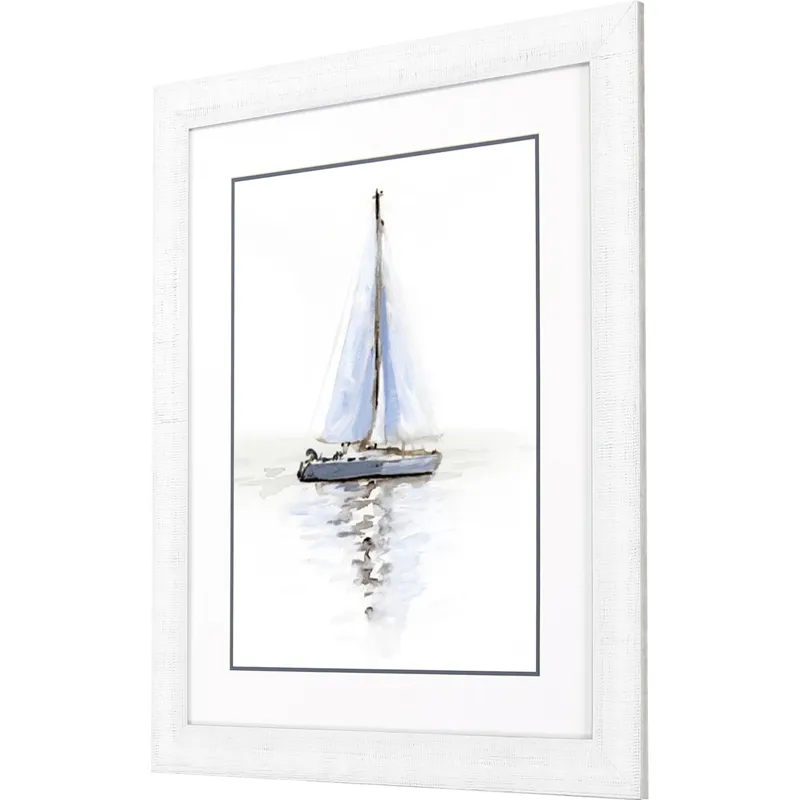 Mirrored Sailboat I Framed Art