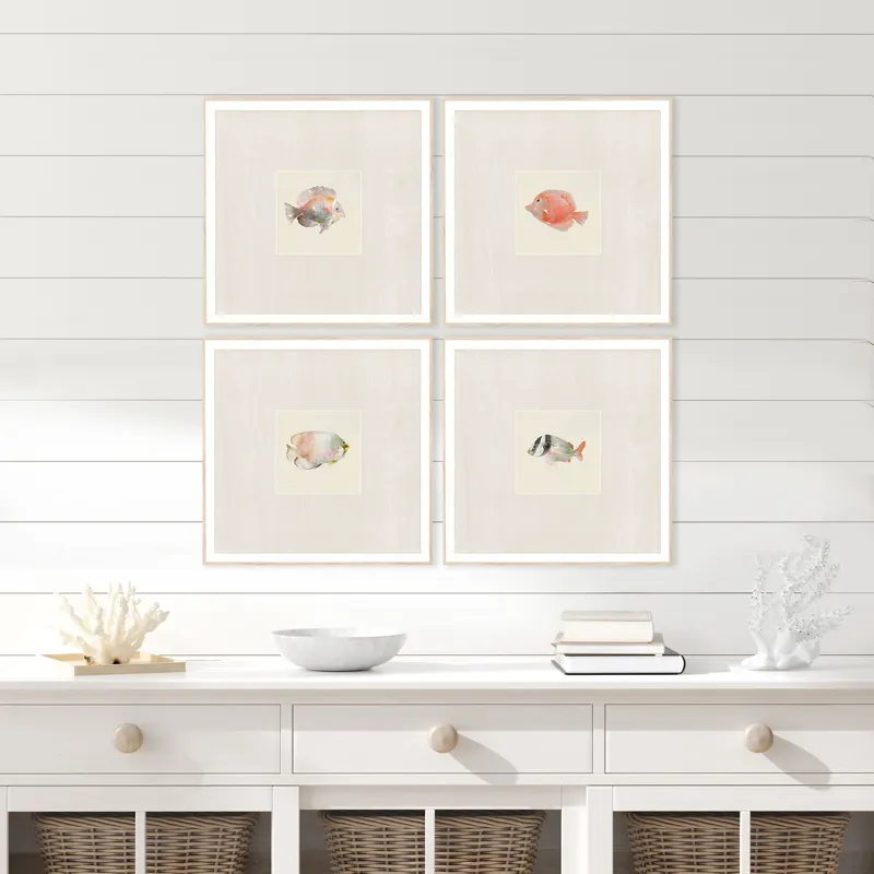 Coastal Medley S/4 Framed Art
