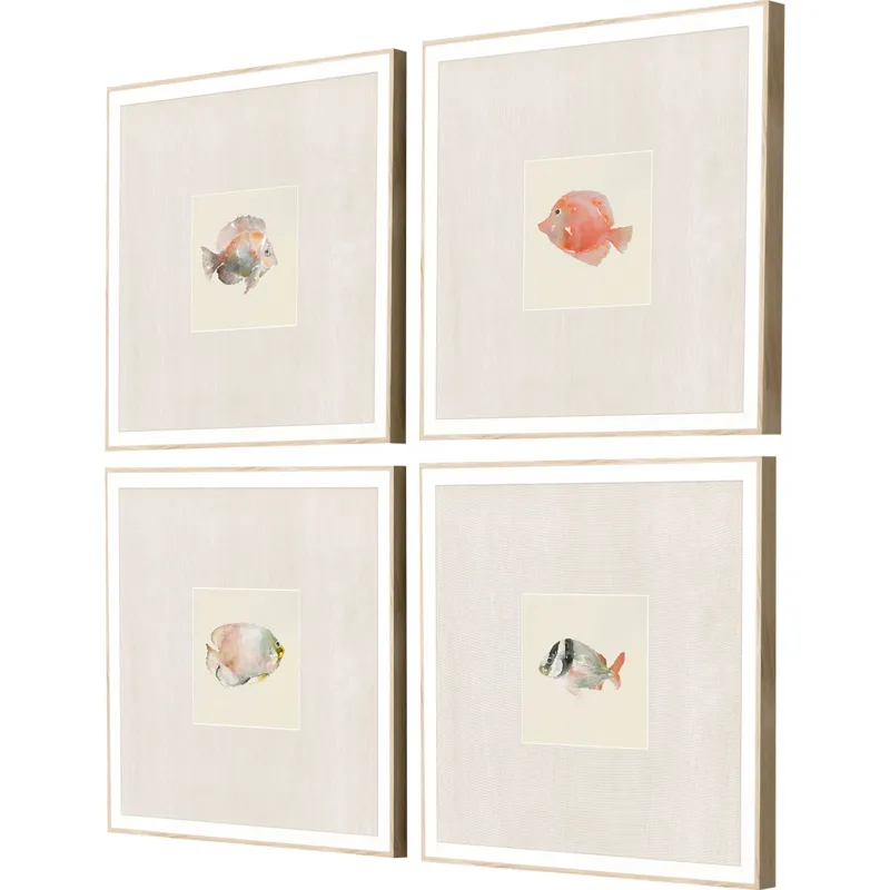 Coastal Medley S/4 Framed Art