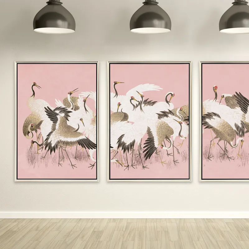 Curious Cranes - Plumule - Canvas