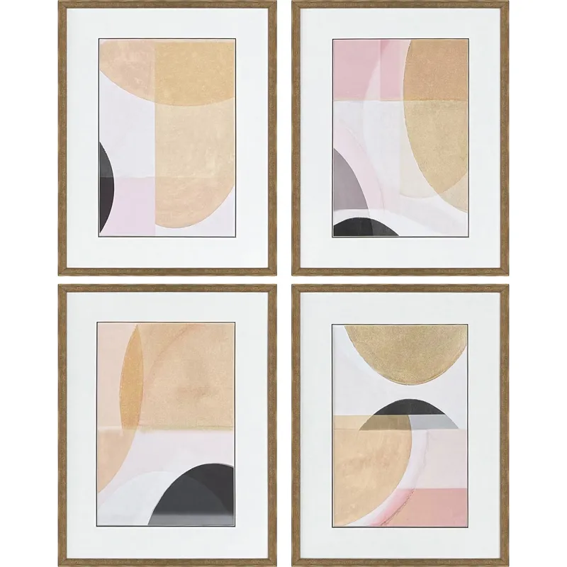 Curved Forms S/4 - Framed Art