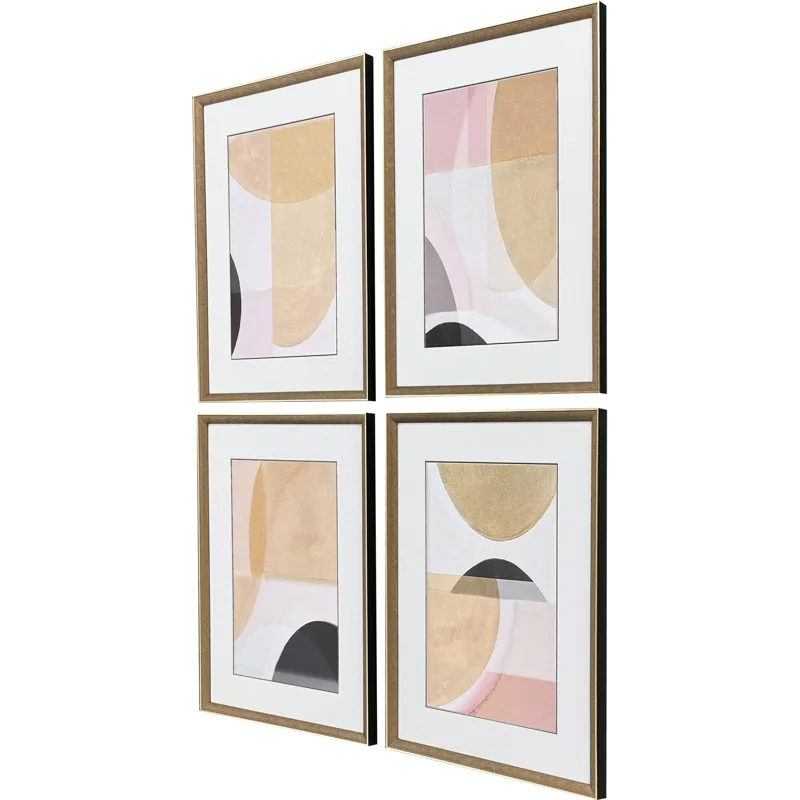 Curved Forms S/4 - Framed Art
