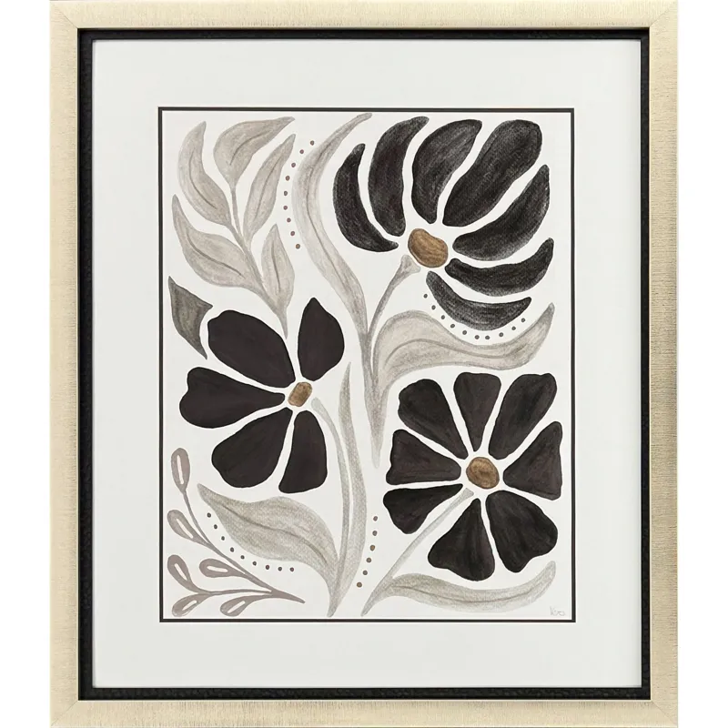 Modern Petals II - Framed Art
