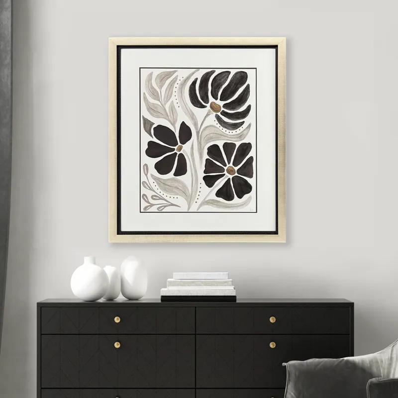 Modern Petals II - Framed Art