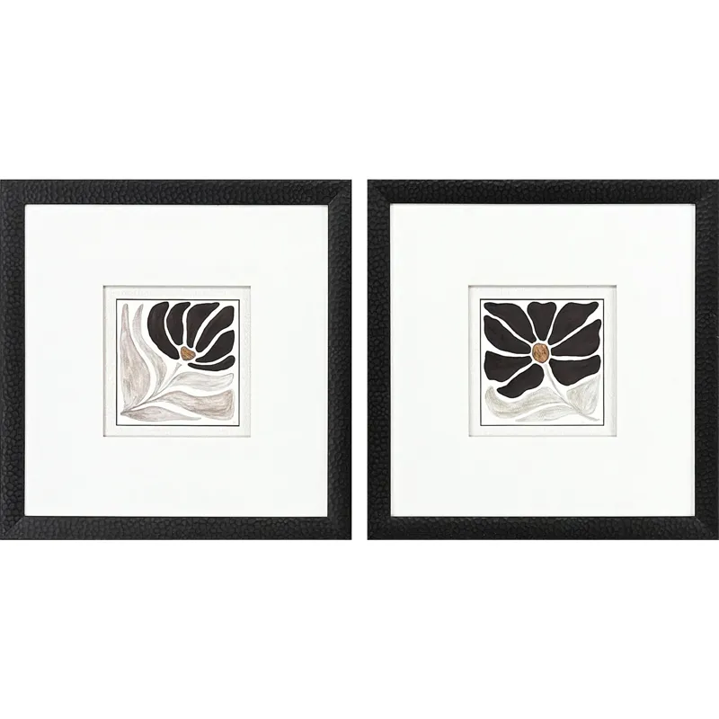 Modern Petals S/2 - Framed Art