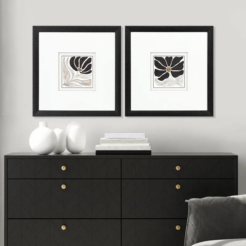 Modern Petals S/2 - Framed Art