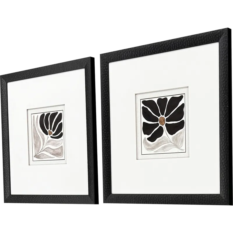 Modern Petals S/2 - Framed Art