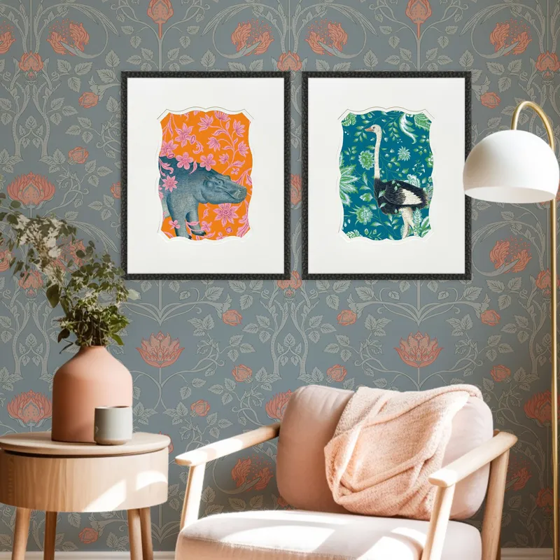 Wild Wonderland III S/2 - Framed Art