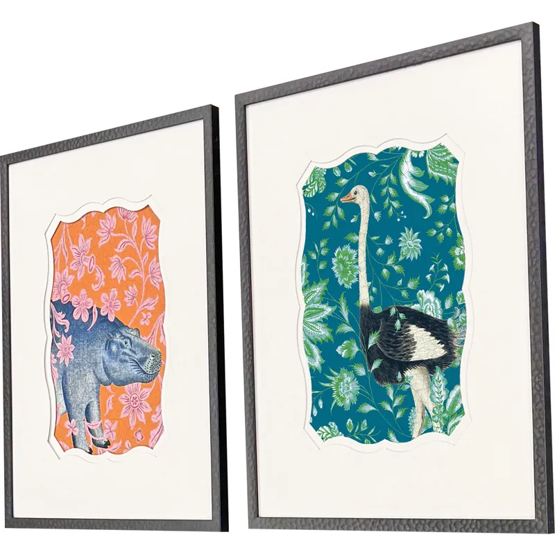 Wild Wonderland III S/2 - Framed Art