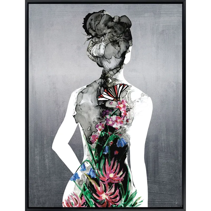 Silhouette in Bloom I - Canvas