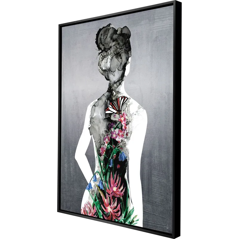 Silhouette in Bloom I - Canvas
