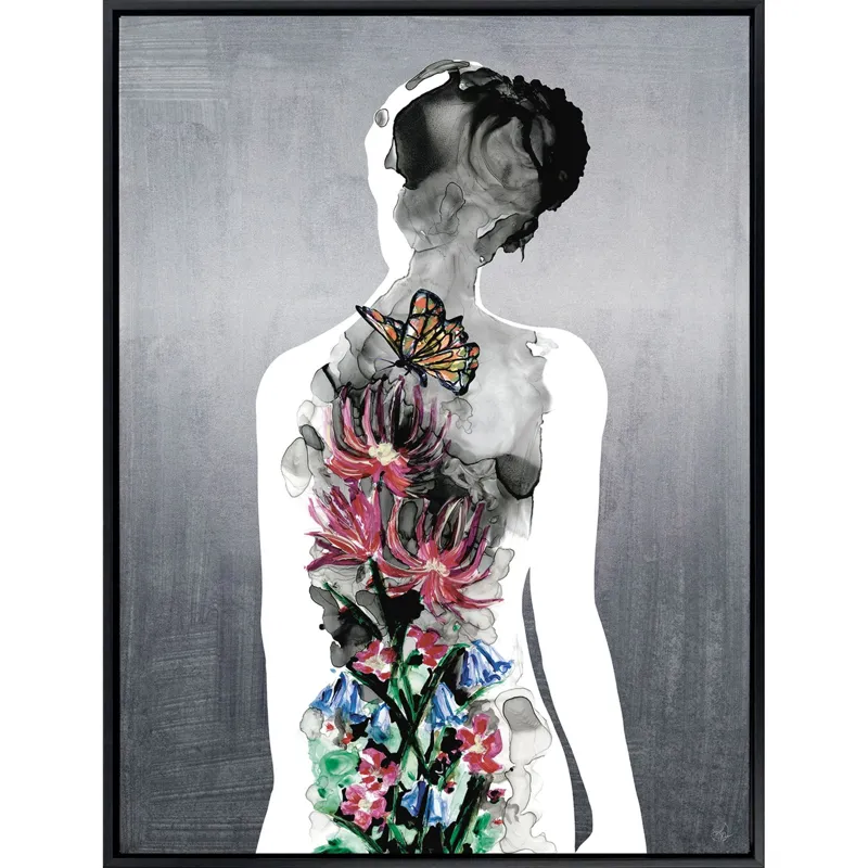 Silhouette in Bloom II - Canvas