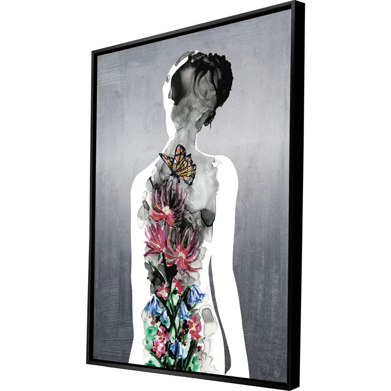 Silhouette in Bloom II - Canvas